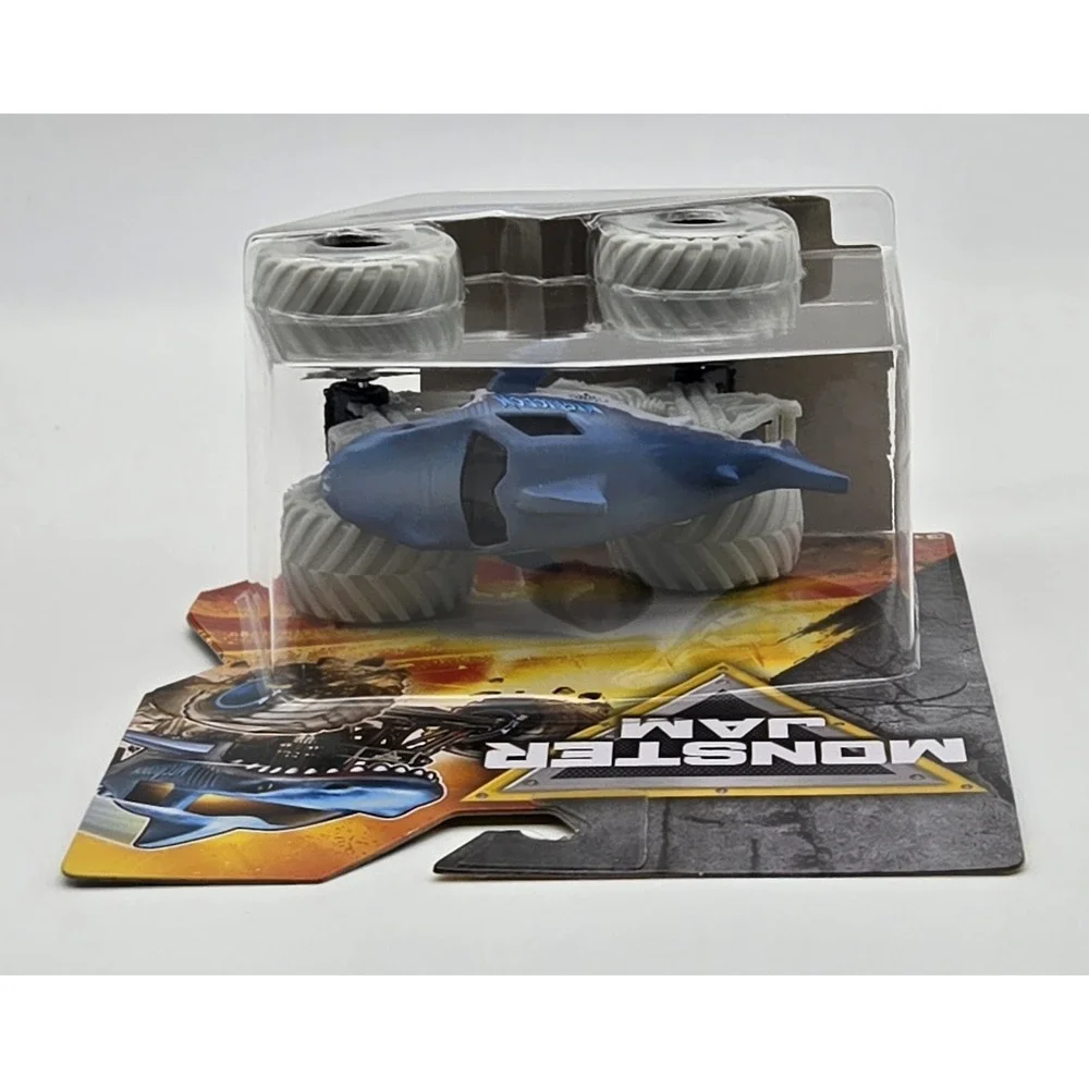 Monster Jam Megalodon Monster‎ Truck 1:64 Series 1 Black Wheels White Tires